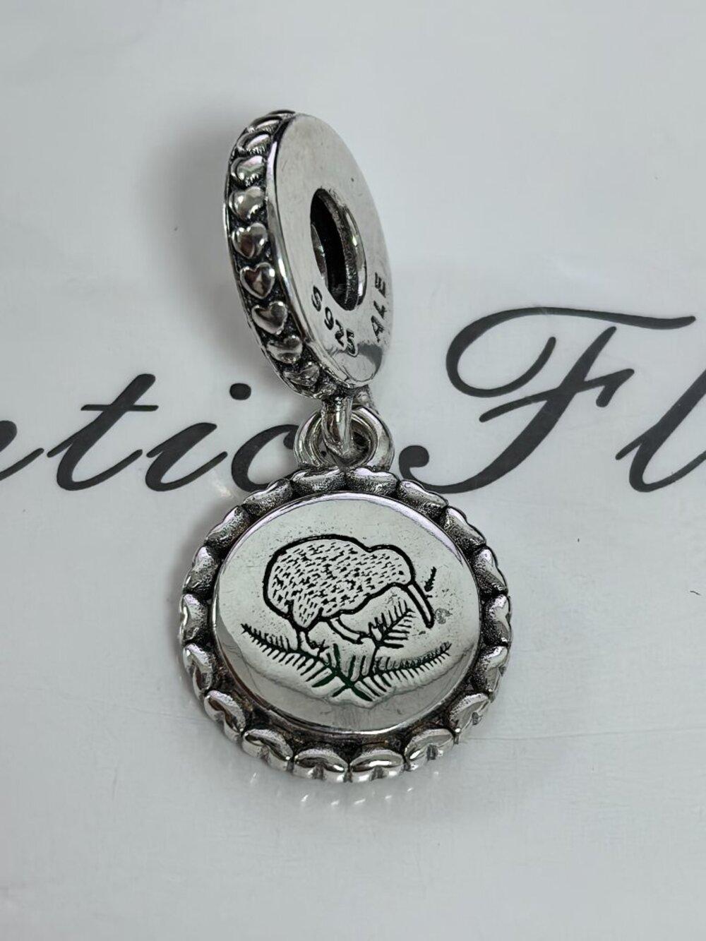 Pandora New Zealand Kiwi Bird Dangle Charm, S925 Silver Jewelry Bracelets